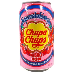 Soft Drink-Chupa Chups Cherry Bubble Gum, bevanda alla ciliegia da 345ml