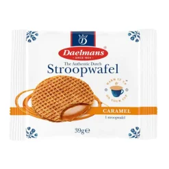 Biscotti E Wafer-Daelmans Stroopwafel Caramel, wafer al caramello da 39g