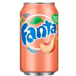 Soft Drink-Fanta Peach, bevanda alla pesca da 355ml