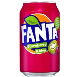 Soft Drink-Fanta Strawberry Kiwi, bevanda al gusto di fragola e kiwi da 330ml