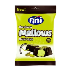 Caramelle Gommose E Morbide-Fini Choco Mallows Dubai Style, marshmallow ricoperti di cioccolato da 80g