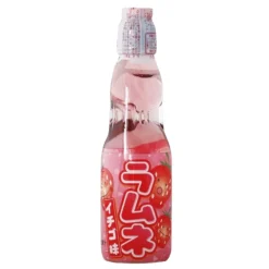 Soft Drink-Ramune Hata Strawberry Soda, bevanda gassata al gusto di fragola da 200ml