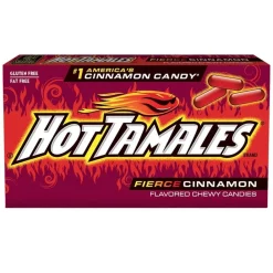 Caramelle Dure, Lollipop E Pez-Hot Tamales Fierce Cinnamon, caramelle piccanti alla cannella da 22g