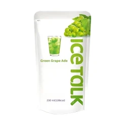 Soft Drink-Ice Talk Green Grape, bevanda al gusto di uva da 230ml