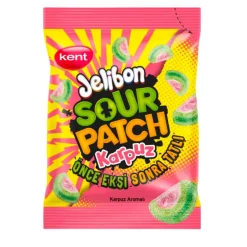 Caramelle Gommose E Morbide-Sour Patch Jalibon Watermelon, caramelle aspre all'anguria da 160g