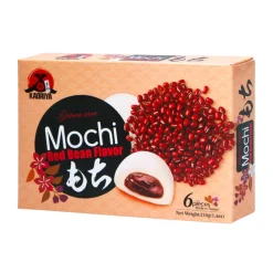 Mochi-Royal Family Food Kaoriya Mochi Red Bean Flavor, mochi ripieni di crema di fagioli rossi da 210g
