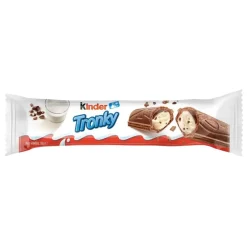 Biscotti E Wafer-Kinder Tronky Milk & Biscuits, wafer con crema al latte e pezzi di biscotto da 18g