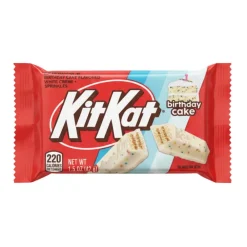Snack Al Cioccolato-Kit Kat Birthday Cake Limited Edition, wafer ricoperto di cioccolato bianco e zuccherini da 42g