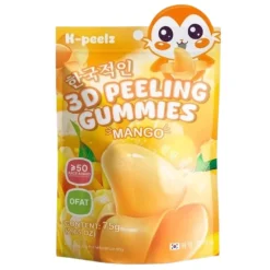 Caramelle Gommose E Morbide-K-peelz 3D Peeling Gummies Mango, caramelle gommose al gusto di mango da 75g