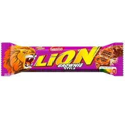 Snack Al Cioccolato-Nestlè Lion Brownie Limited Edition, barretta di cioccolato e caramello al gusto brownie da 40g