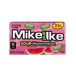 Caramelle Gommose E Morbide-Mike and Ike Sour Watermelon, caramelle all'anguria da 22g