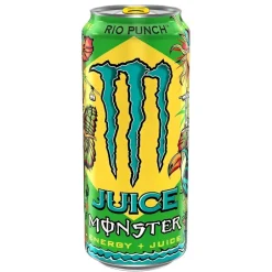Energy Drinks-Monster Juice Rio Punch, bevanda energetica al gusto di frutta tropicale da 500ml
