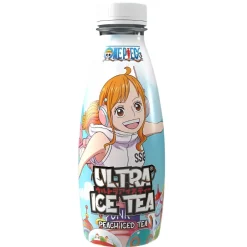 Tè, Bubble Tea E Kombucha-One Piece Ultra Ice Tea Peach Nami Egghead, tè nero con succo di pesca da 500ml