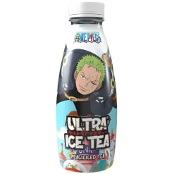 Tè, Bubble Tea E Kombucha-One Piece Ultra Ice Tea Peach Zoro Egghead, tè nero con succo di pesca da 500ml