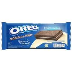 Biscotti E Wafer-Oreo Dutch Cocoa Wafer Choco Vanilla, wafer con crema al cioccolato e vaniglia da 117g