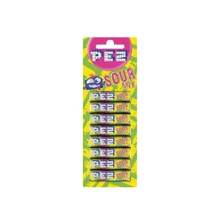 Caramelle Dure, Lollipop E Pez-Pez Sour Candy Refill Assorted Flavours, ricarica di caramelle aspre da 68g
