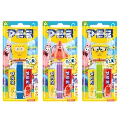 Caramelle Dure, Lollipop E Pez-Pez Spongebob, caramelle al gusto di frutta e personaggio a sorpresa da 17g