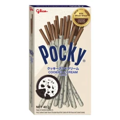 Biscotti E Wafer-Pocky Cookies and Cream, biscotti ricoperti di cookies & cream da 40g