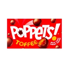 Snack Al Cioccolato-Poppets! Toffee, cioccolatini ripieni di crema al toffee da 39g