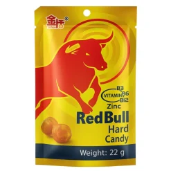 Caramelle Dure, Lollipop E Pez-Red Bull Hard Candy, caramelle al gusto di da 22g