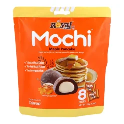 Mochi-Family Foods Royal Family Maple Pancake Mochi, mochi al gusto di sciroppo d'acero da 120g