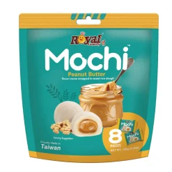 Mochi-Family Foods Royal Family Mochi Peanut Butter, mochi al gusto di burro di arachidi da 120g