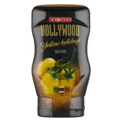 Salse E Condimenti-Top Food Hollywood Yellow Ketchup, salsa ai pomodori gialli da 300g