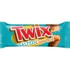 Snack Al Cioccolato-Twix Salted Caramel, barrette al cioccolato ripiene di caramello salato da 46g