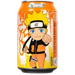Soft Drink-ULTRA POP Naruto Orange, bevanda gassata al gusto di arancia da 330ml