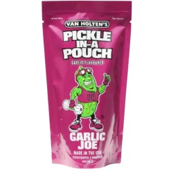 Salse E Condimenti-Van Holten's King Size Pickle - Garlic Joe, cetriolo monoporzione all'aglio in sottaceto da 167g