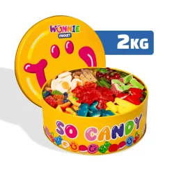 🍒🐻 Wunnie - La Candy Box-Wunnie Bucket, latta di caramelle gommose da comporre con i tuoi gusti preferiti - 2 kg