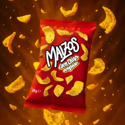 Patatine E Chips-Maizos 10x Corn Chips Original, chips di mais nel gusto original da 30g